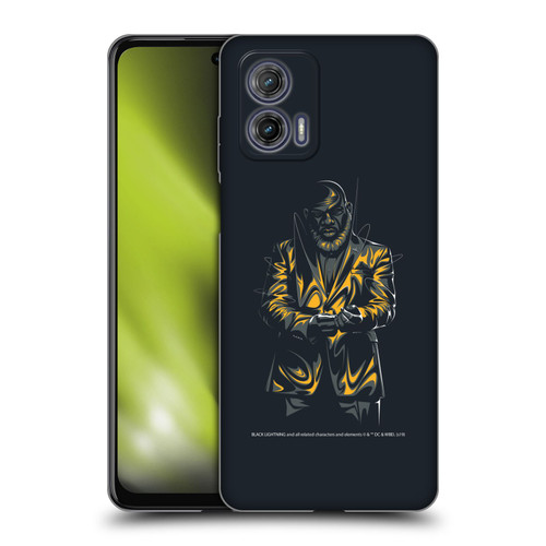 Black Lightning Key Art Tobias Whale Soft Gel Case for Motorola Moto G73 5G