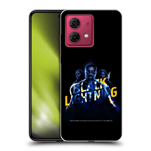 Black Lightning Key Art Group Soft Gel Case for Motorola Moto G84 5G