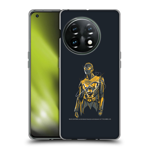 Black Lightning Key Art Thunder Soft Gel Case for OnePlus 11 5G