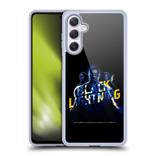 Black Lightning Key Art Group Soft Gel Case for Samsung Galaxy M54 5G