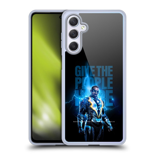 Black Lightning Key Art Give The People Hope Soft Gel Case for Samsung Galaxy M54 5G