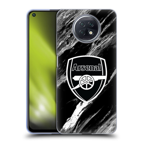 Arsenal FC Crest Patterns Marble Soft Gel Case for Xiaomi Redmi Note 9T 5G