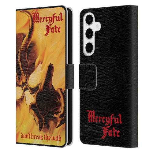Mercyful Fate Black Metal Don't Break the Oath Leather Book Wallet Case Cover For Samsung Galaxy S24+ 5G