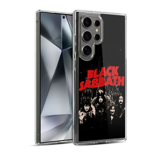 Black Sabbath Key Art Red Logo Soft Gel Case for Samsung Galaxy S24 Ultra 5G