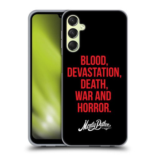 Monty Python Key Art Blood Devastation Death War And Horror Soft Gel Case for Samsung Galaxy A24 4G / M34 5G