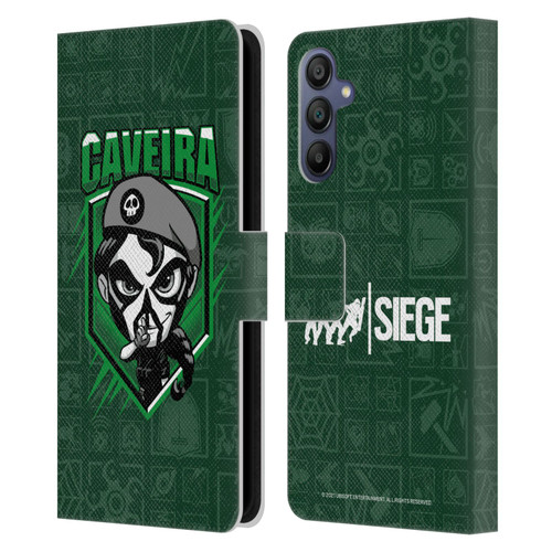 Tom Clancy's Rainbow Six Siege Chibi Operators Caveira Leather Book Wallet Case Cover For Samsung Galaxy A15