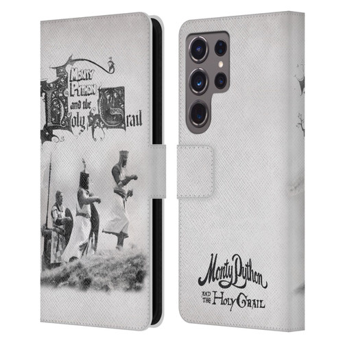 Monty Python Key Art Holy Grail Leather Book Wallet Case Cover For Samsung Galaxy S24 Ultra 5G