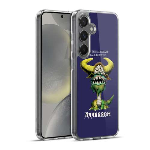 Monty Python Key Art Black Beast Of Aaarrrgh Soft Gel Case for Samsung Galaxy S24+ 5G & MagSafe