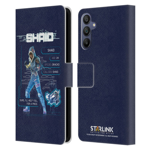 Starlink Battle for Atlas Character Art Shaid 2 Leather Book Wallet Case Cover For Samsung Galaxy A15
