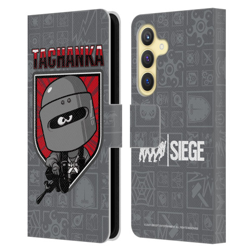 Tom Clancy's Rainbow Six Siege Chibi Operators Tachanka Leather Book Wallet Case Cover For Samsung Galaxy S24 5G