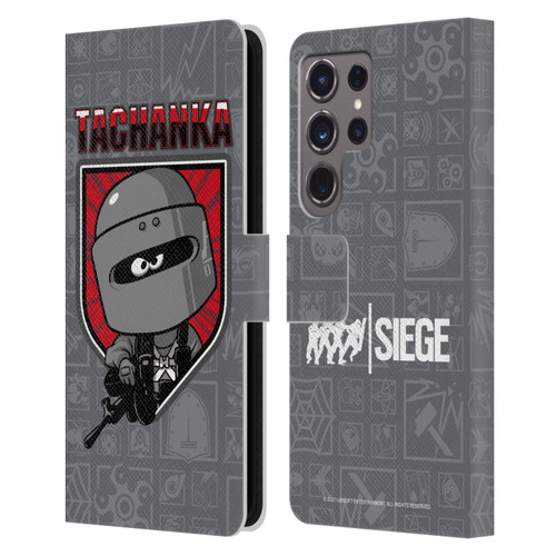 Tom Clancy's Rainbow Six Siege Chibi Operators Tachanka Leather Book Wallet Case Cover For Samsung Galaxy S24 Ultra 5G