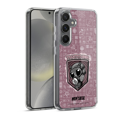 Tom Clancy's Rainbow Six Siege Chibi Operators Thatcher Soft Gel Case for Samsung Galaxy S24 5G & MagSafe