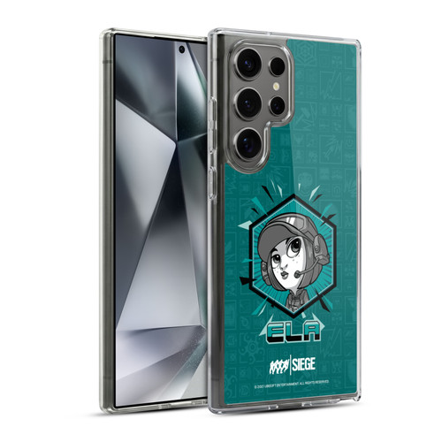 Tom Clancy's Rainbow Six Siege Chibi Operators Ela Soft Gel Case for Samsung Galaxy S24 Ultra 5G & MagSafe