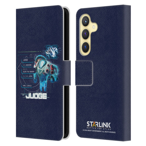 Starlink Battle for Atlas Character Art Judge 2 Leather Book Wallet Case Cover For Samsung Galaxy S24 5G