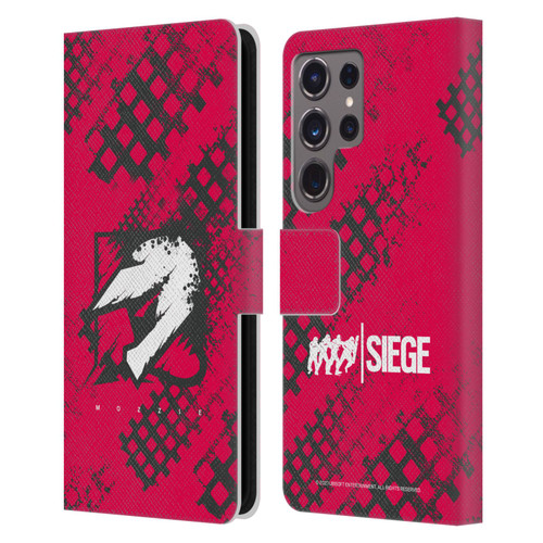 Tom Clancy's Rainbow Six Siege Icons Mozzie Leather Book Wallet Case Cover For Samsung Galaxy S24 Ultra 5G
