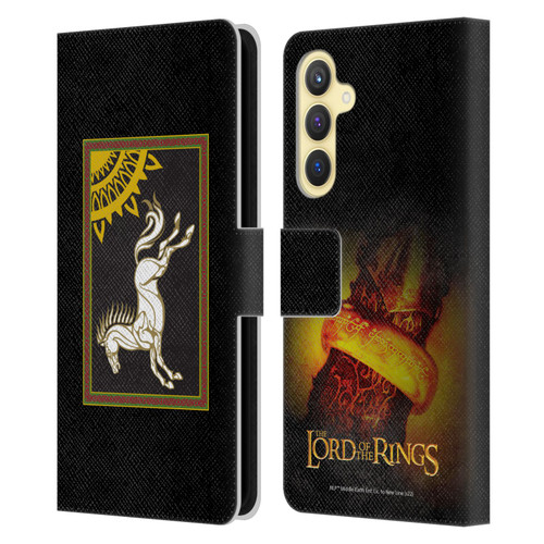 The Lord Of The Rings The Fellowship Of The Ring Graphics Flag Of Rohan Leather Book Wallet Case Cover For Samsung Galaxy S23 FE 5G