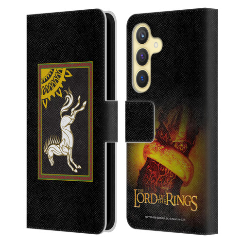 The Lord Of The Rings The Fellowship Of The Ring Graphics Flag Of Rohan Leather Book Wallet Case Cover For Samsung Galaxy S24 5G