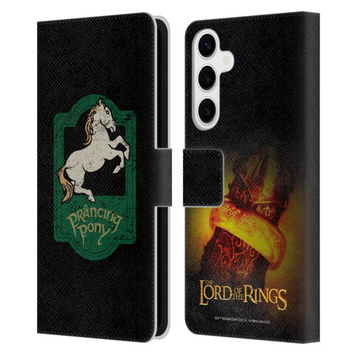 The Lord Of The Rings The Fellowship Of The Ring Graphics Prancing Pony Leather Book Wallet Case Cover For Samsung Galaxy S24+ 5G