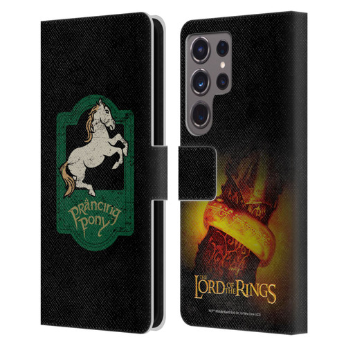 The Lord Of The Rings The Fellowship Of The Ring Graphics Prancing Pony Leather Book Wallet Case Cover For Samsung Galaxy S24 Ultra 5G