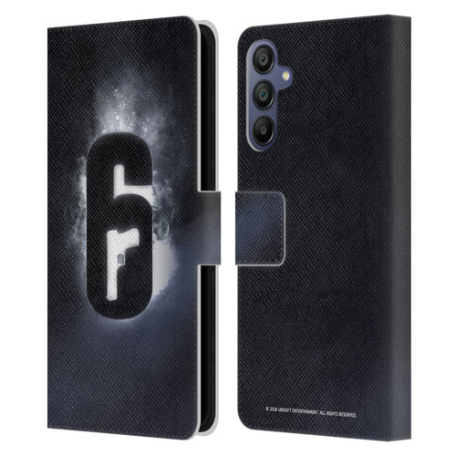 Tom Clancy's Rainbow Six Siege Logos Glow Leather Book Wallet Case Cover For Samsung Galaxy A15