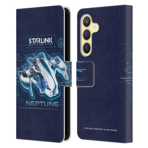 Starlink Battle for Atlas Starships Neptune Leather Book Wallet Case Cover For Samsung Galaxy S24 5G