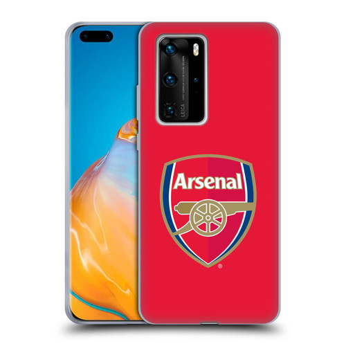 Arsenal FC Crest 2 Full Colour Red Soft Gel Case for Huawei P40 Pro / P40 Pro Plus 5G