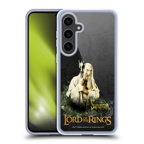 The Lord Of The Rings The Fellowship Of The Ring Character Art Saruman Soft Gel Case for Samsung Galaxy S24+ 5G