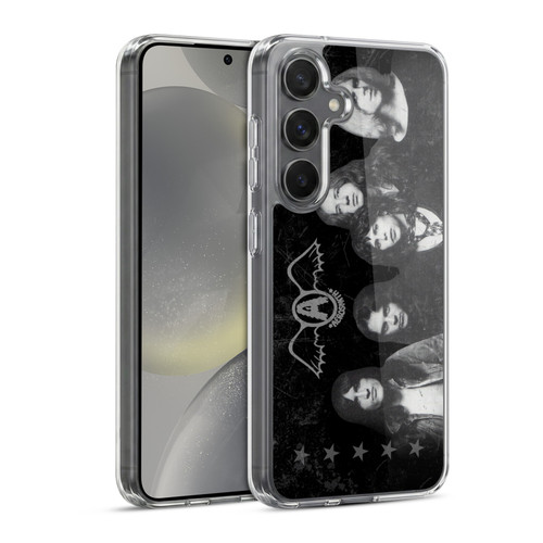Aerosmith Black And White Vintage Photo Soft Gel Case for Samsung Galaxy S24 5G & MagSafe