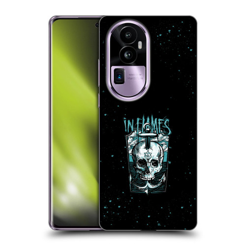 In Flames Metal Grunge Anchor Skull Soft Gel Case for OPPO Reno10 Pro+