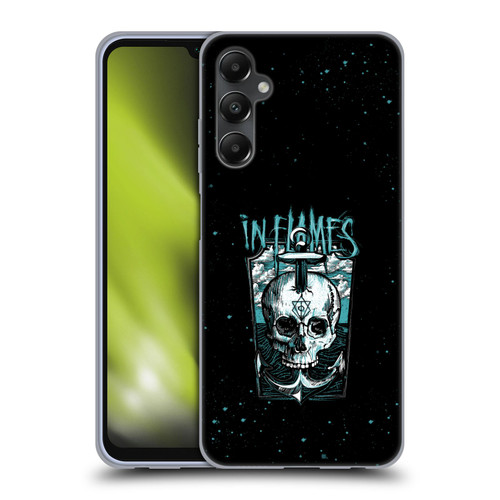 In Flames Metal Grunge Anchor Skull Soft Gel Case for Samsung Galaxy A05s
