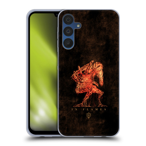 In Flames Metal Grunge Creature Soft Gel Case for Samsung Galaxy A15