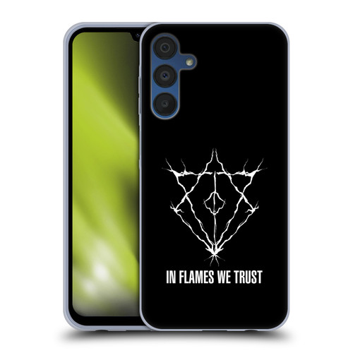 In Flames Metal Grunge Jesterhead Logo Soft Gel Case for Samsung Galaxy A15