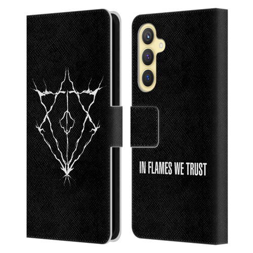 In Flames Metal Grunge Jesterhead Logo Leather Book Wallet Case Cover For Samsung Galaxy S23 FE 5G