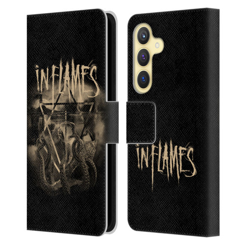 In Flames Metal Grunge Octoflames Leather Book Wallet Case Cover For Samsung Galaxy S24 5G