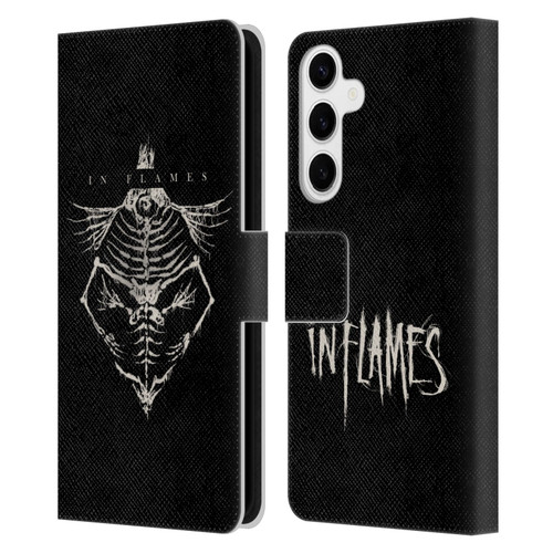 In Flames Metal Grunge Jesterhead Bones Leather Book Wallet Case Cover For Samsung Galaxy S24+ 5G