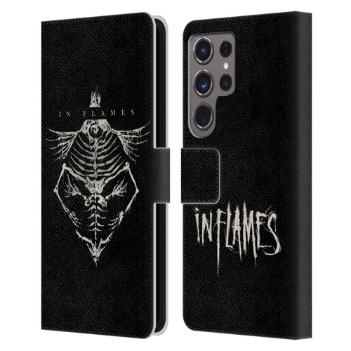 In Flames Metal Grunge Jesterhead Bones Leather Book Wallet Case Cover For Samsung Galaxy S24 Ultra 5G