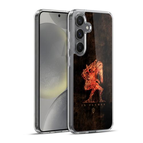 In Flames Metal Grunge Creature Soft Gel Case for Samsung Galaxy S24+ 5G & MagSafe