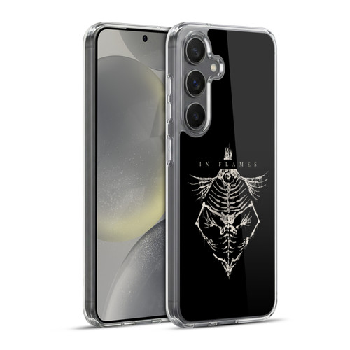 In Flames Metal Grunge Jesterhead Bones Soft Gel Case for Samsung Galaxy S24+ 5G & MagSafe