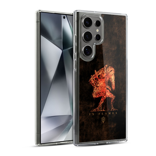 In Flames Metal Grunge Creature Soft Gel Case for Samsung Galaxy S24 Ultra 5G & MagSafe