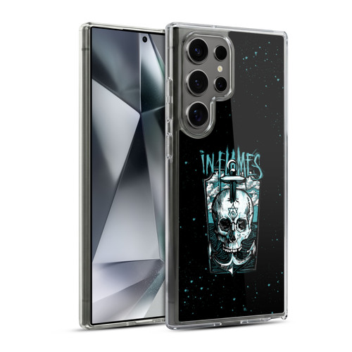 In Flames Metal Grunge Anchor Skull Soft Gel Case for Samsung Galaxy S24 Ultra 5G & MagSafe