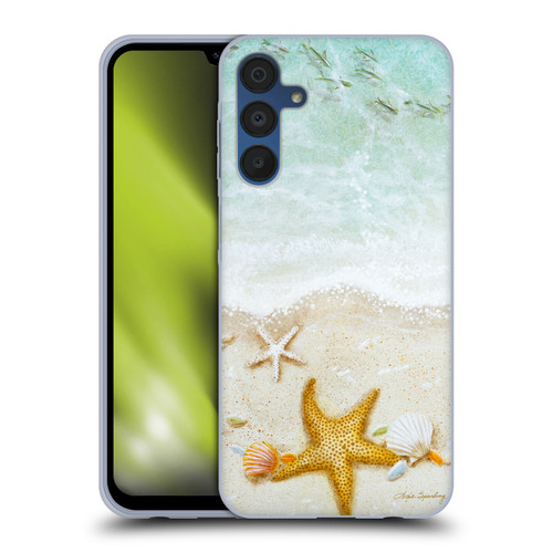 Lisa Sparling Birds And Nature Sandy Shore Soft Gel Case for Samsung Galaxy A15