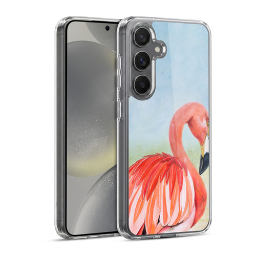 Lisa Sparling Birds And Nature Flamingo Soft Gel Case for Samsung Galaxy S24 5G & MagSafe