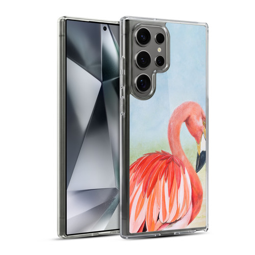 Lisa Sparling Birds And Nature Flamingo Soft Gel Case for Samsung Galaxy S24 Ultra 5G & MagSafe