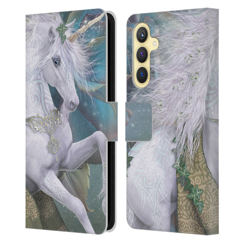 Laurie Prindle Fantasy Horse Kieran Unicorn Leather Book Wallet Case Cover For Samsung Galaxy S23 FE 5G