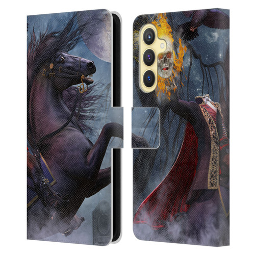 Laurie Prindle Fantasy Horse Sleepy Hollow Warrior Leather Book Wallet Case Cover For Samsung Galaxy S23 FE 5G