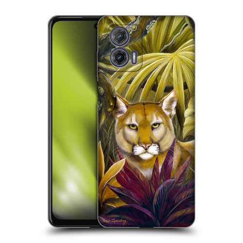 Lisa Sparling Creatures Florida Forest Panther Soft Gel Case for Motorola Moto G73 5G