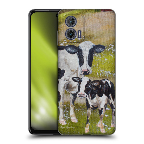 Lisa Sparling Creatures Two Cows Soft Gel Case for Motorola Moto G73 5G