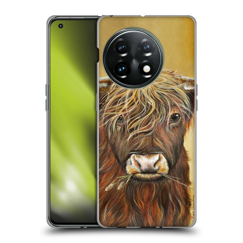 Lisa Sparling Creatures Highland Cow Fireball Soft Gel Case for OnePlus 11 5G