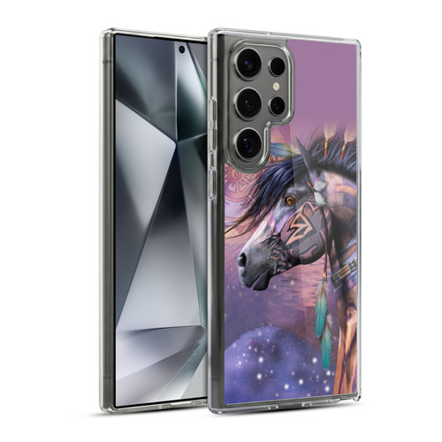 Laurie Prindle Fantasy Horse Native American Shaman Soft Gel Case for Samsung Galaxy S24 Ultra 5G & MagSafe