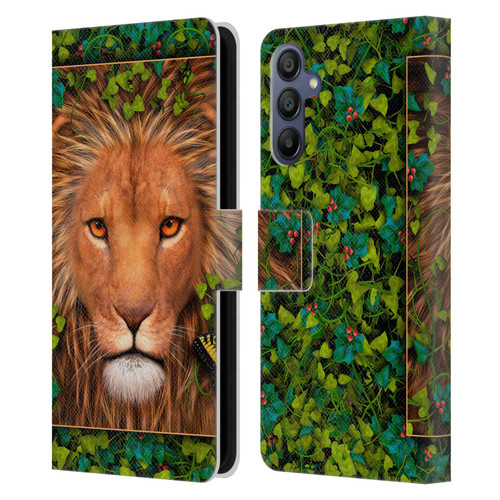 Laurie Prindle Lion Return Of The King Leather Book Wallet Case Cover For Samsung Galaxy A15